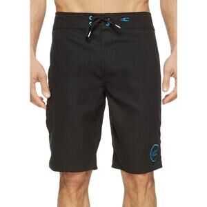 O’Neill Black Santa Cruz Solid 2.0 Swim Trunks Shorts Boardshorts 36 NWT